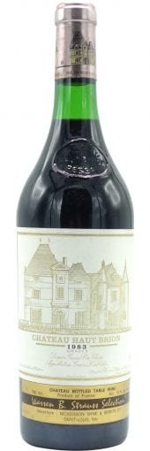 1983 Chateau Haut Brion Pessac-Leognan 750ml